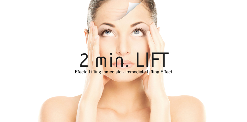 Efecto Lifting antiarrugas - lifting 2 minutos b2b laboratorio de investigación Cosmetológica